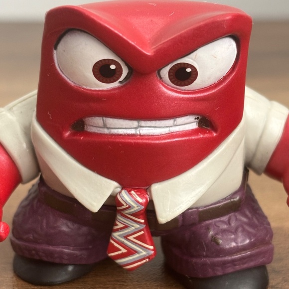 Disney Pixar Inside Out 2 ANGER Emotion Toy Figure PVC Cake Topper 2" - Picture 2 of 7
